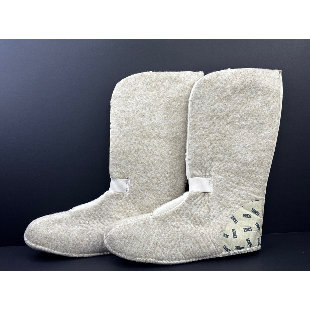 Sorel ThermoPlus Replacement Boot Liners Womens Size 7 Cream Felt